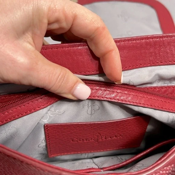 Cole Haan Red Shoulder/Crossbody Purse NWOT - Picture 7 of 16